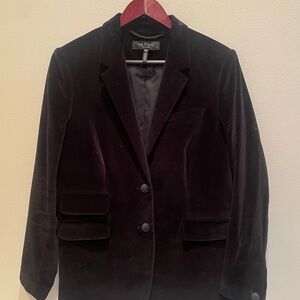 Rag & Bone Black Velvet Blazer